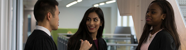 Law students discuss their learning experience